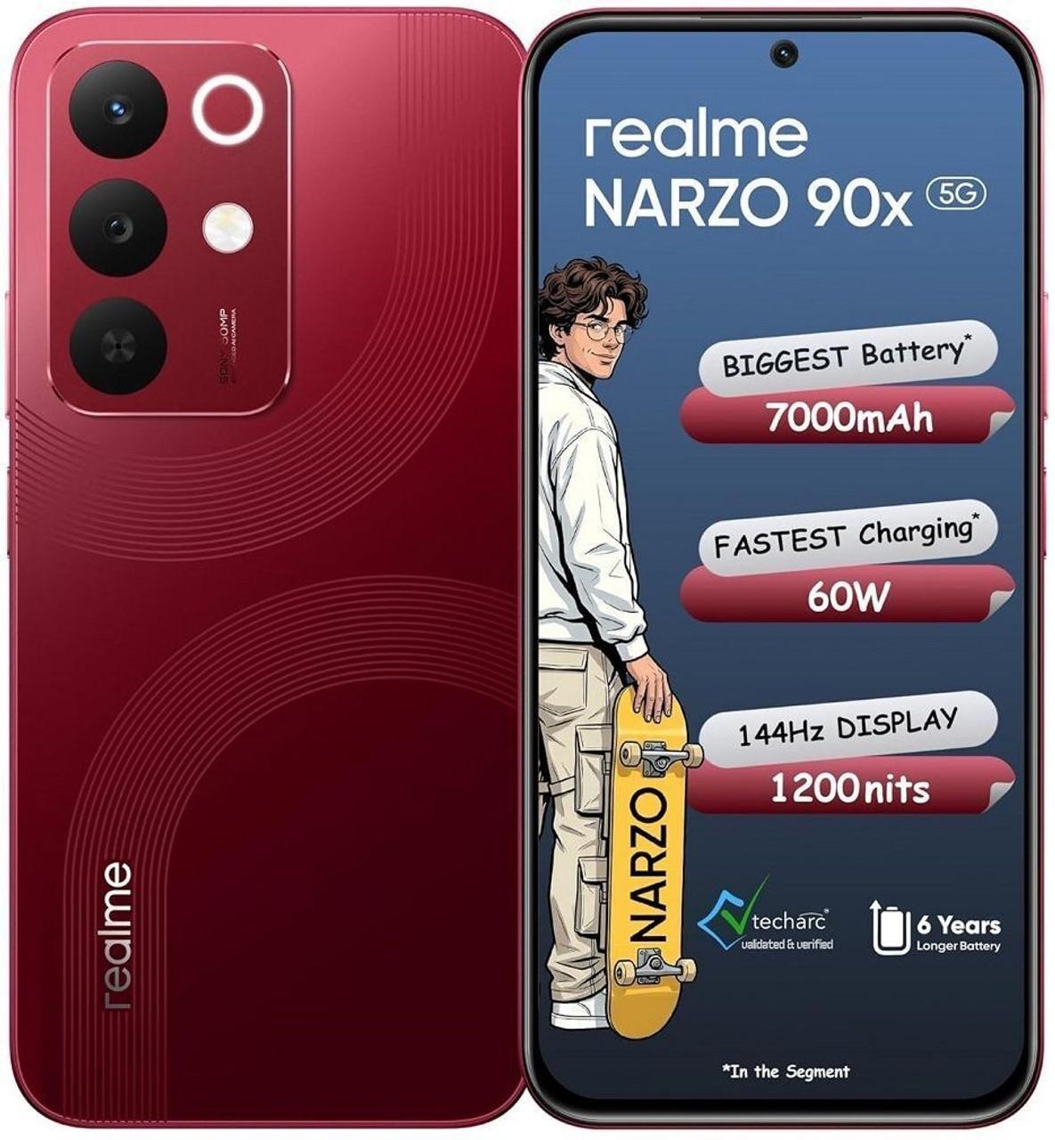 REALME RMX5264 NARZO 90X 5G 6GB/128GB MAROON RED