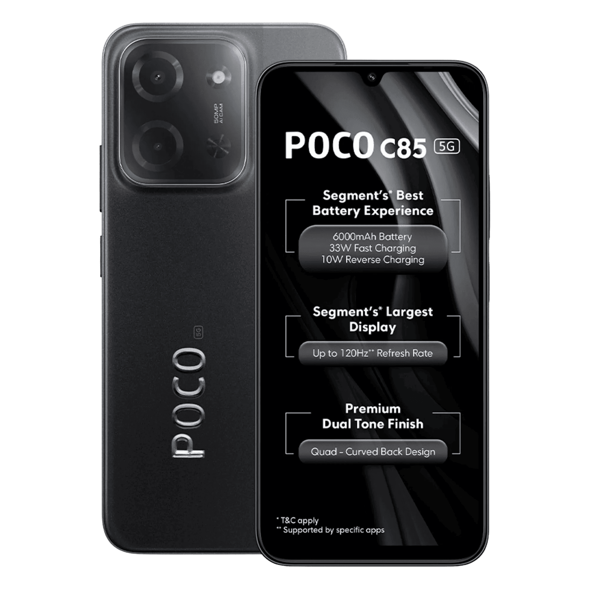 POCO C85 5G 6GB/128GB POWER BLACK