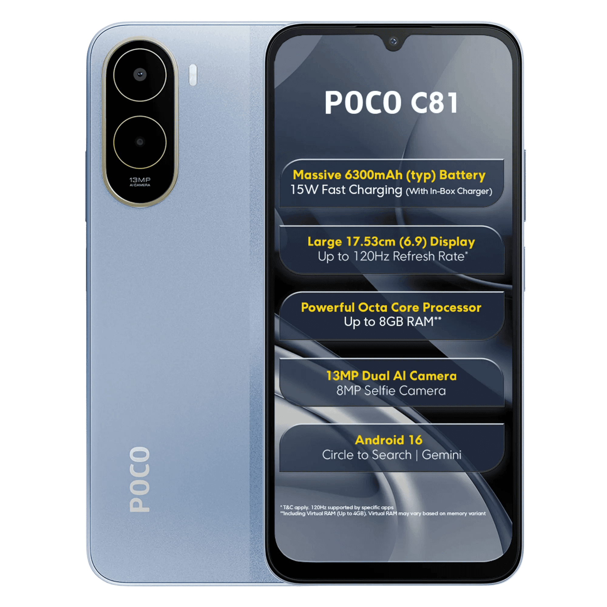 POCO C81 4GB/64GB SKY BLUE
