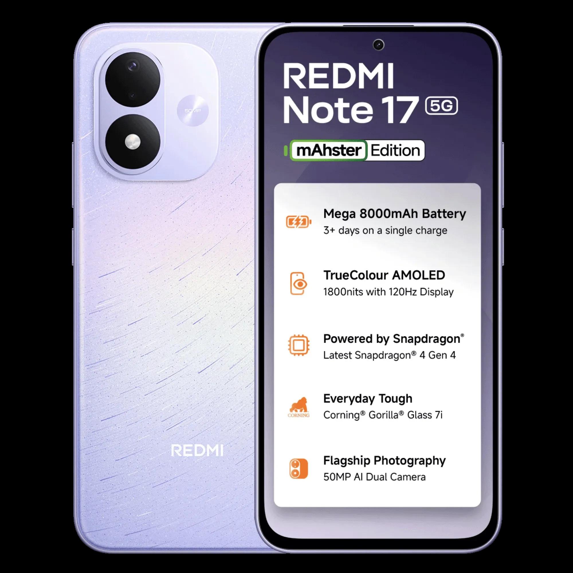 REDMI NOTE 17 5G 6GB/128GB STARLIGHT PURPLE