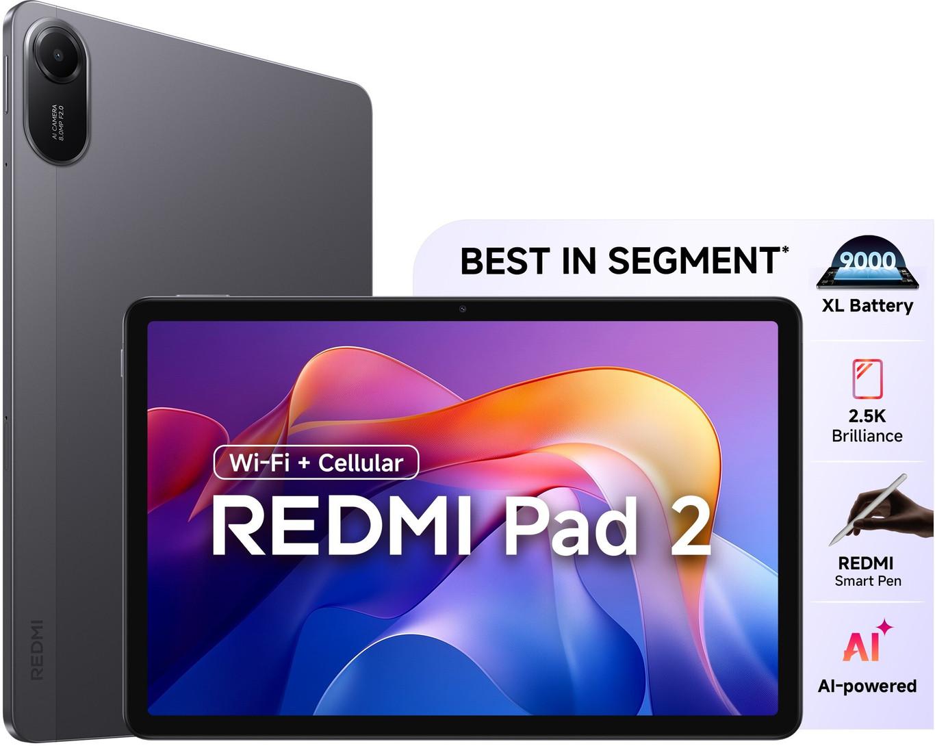 REDMI PAD 2 6GB/128GB WIFI+CELLULAR GRAPHITE GRAY